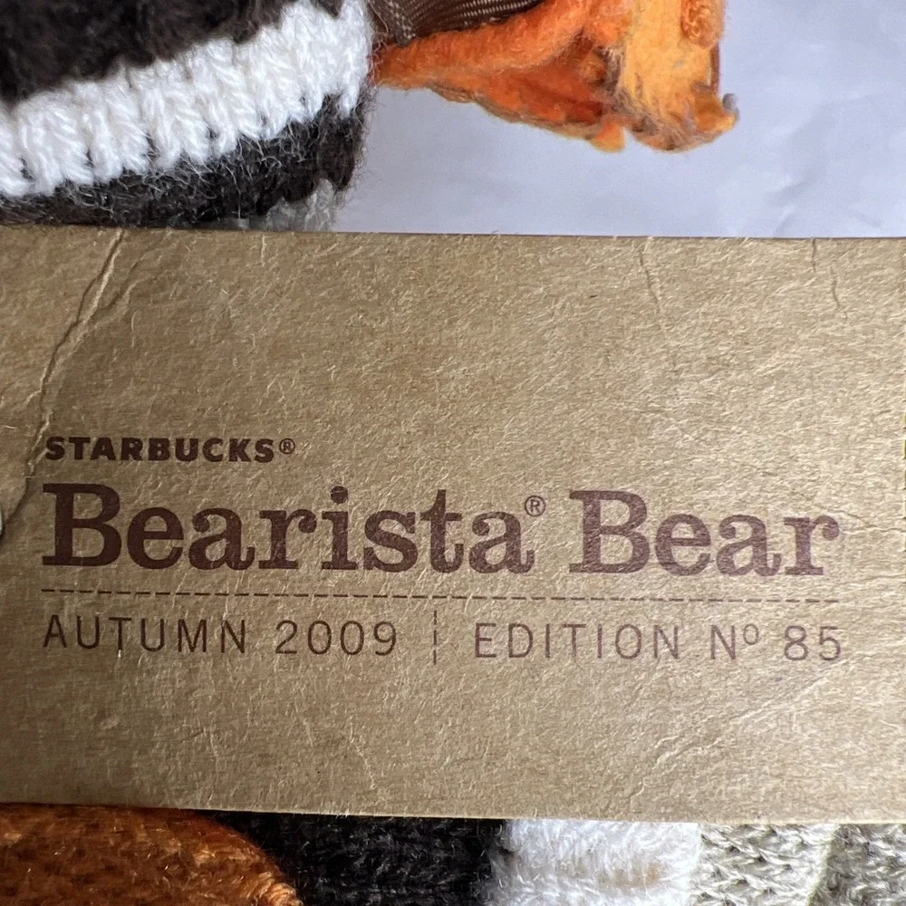 Starbucks barista Bear 2009 autumn edition NWT